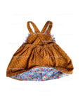 Pre-Loved Mini Boden Novelty Cord Pinnie Butterscotch Brown Hedgehog